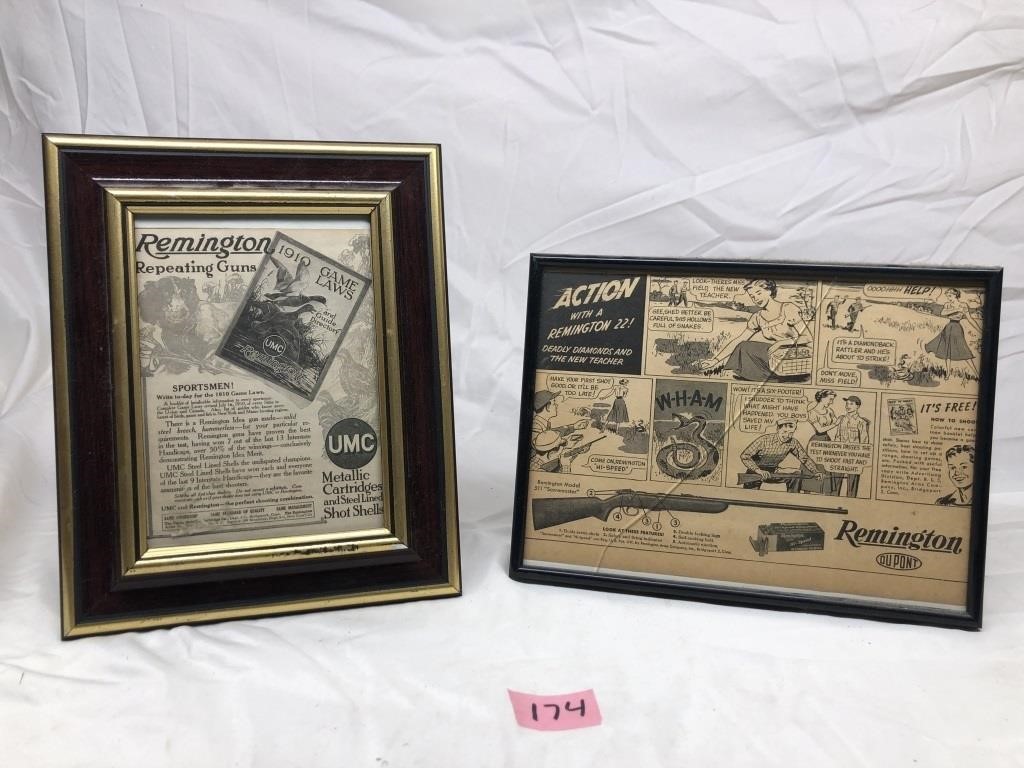 Variety of Vintage Remington News Clippings