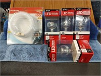 1 DuraBright 3 Way Bulb & 4 Dimmable LED