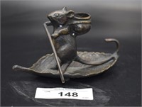 Metal Mouse Sailer Candle Holder