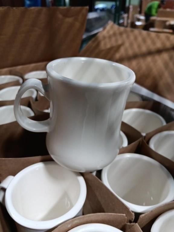 36- coffee mugs Diablo "A" white