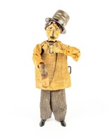 Antique Victorian Drunkard Man Wind Up Tin Toy