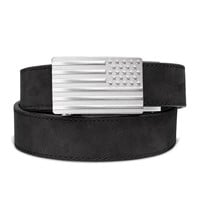 NEW KORE Gun Belt Adjustable Buff Leather USA Flag
