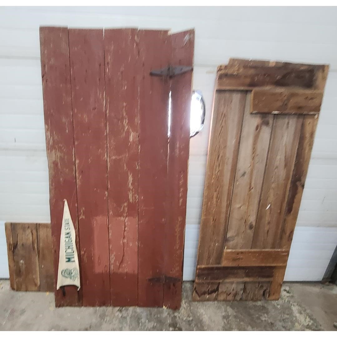 Qty 3 Old Barn Wood Doors
