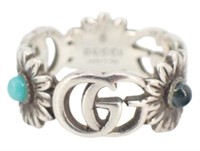 Gucci Floral Turquoise Ring