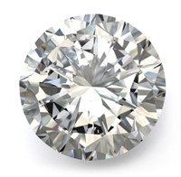 Round Brilliant Cut 3.09 Ct Ideal VVS2 Lab Diamond