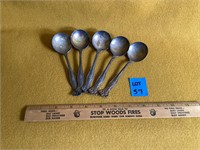 Silver spoons set of 6