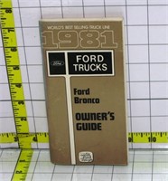 Owner's Manuals - Ford Bronco 1981