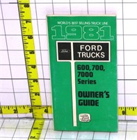 Owner's Manuals - 1981 Ford Trucks 600, 700, 7000
