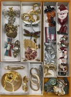 Lot of Various Broaches Some Marked
