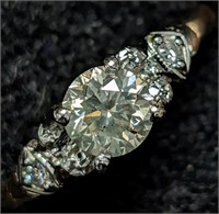 $3895 14K Natural Diamond(0.51ct+0.05ct)