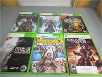 Lot of 6 XBOX 360 Games, Assassins Creed, Battlefi