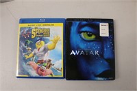 Avatar & The Spongebob Movie on Blue Ray