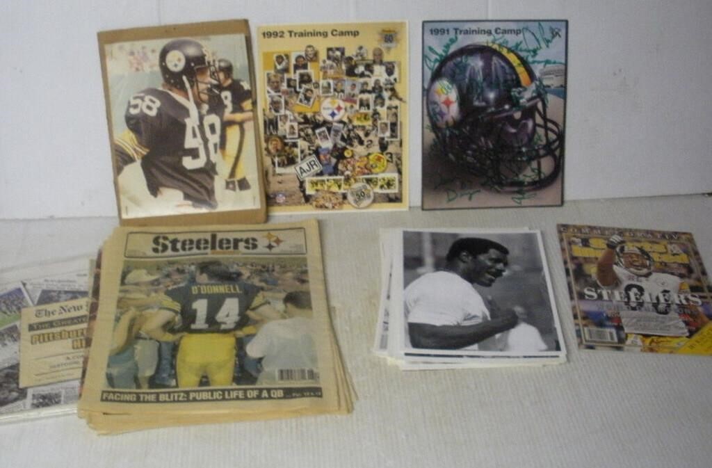 Steelers photos & newspaper articles