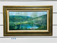 Signed Scenic Oil Painting on Canvas - O/C