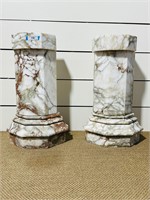 Pair of Marble Pedestals