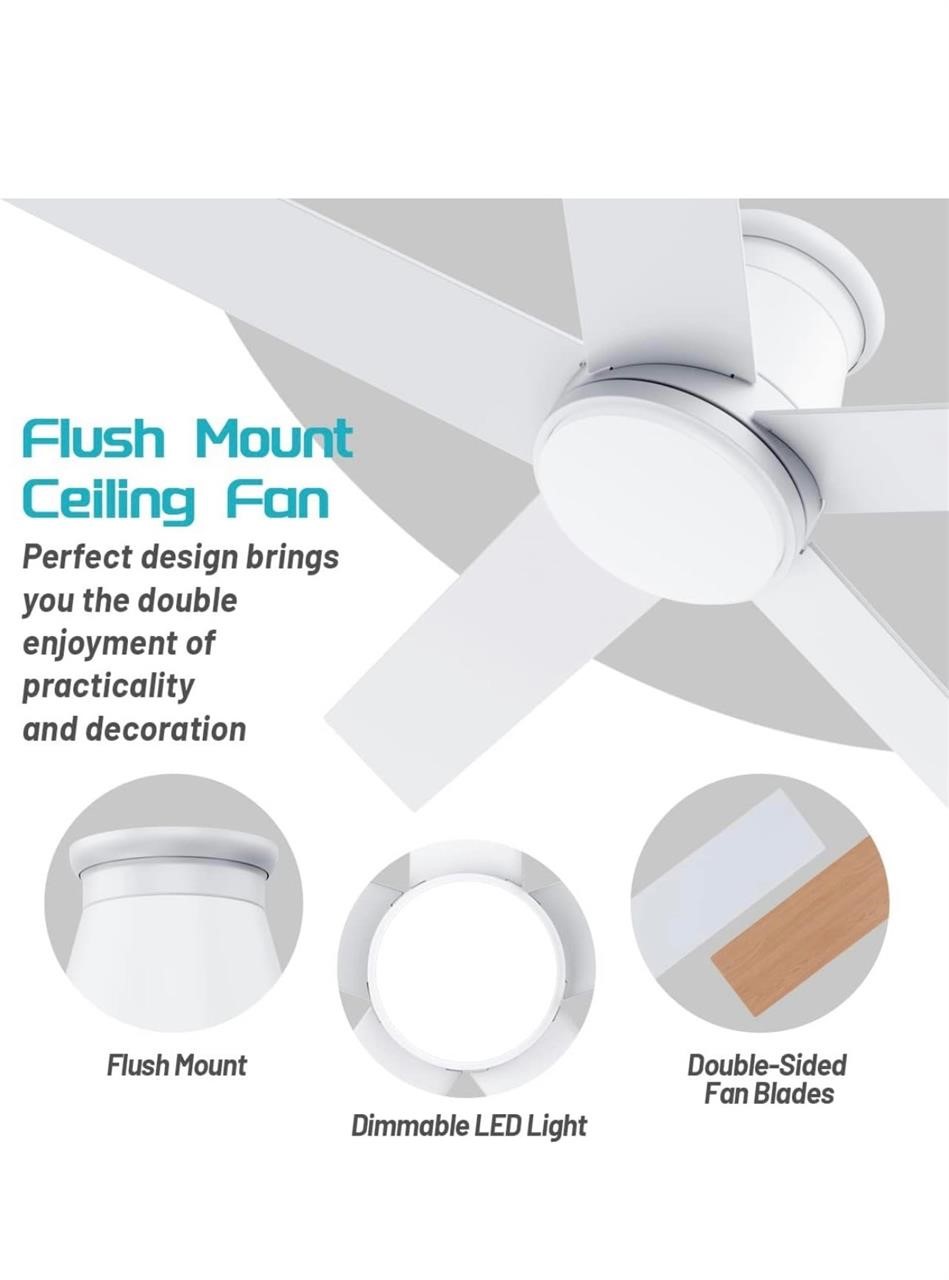 $354.19. Sealed! wurzee Ceiling Fan 52 Inch White