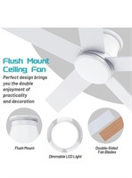 $354.19. Sealed! wurzee Ceiling Fan 52 Inch White