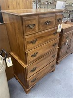 Wooden 5-Drawer Dresser 18" x 32" x 50"