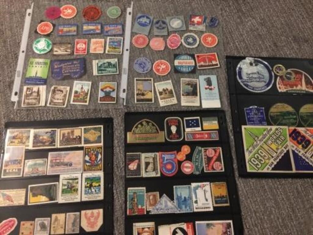 1939 WORLD'S FAIR LABELS & MANY OTHER ANTIQUE COLL