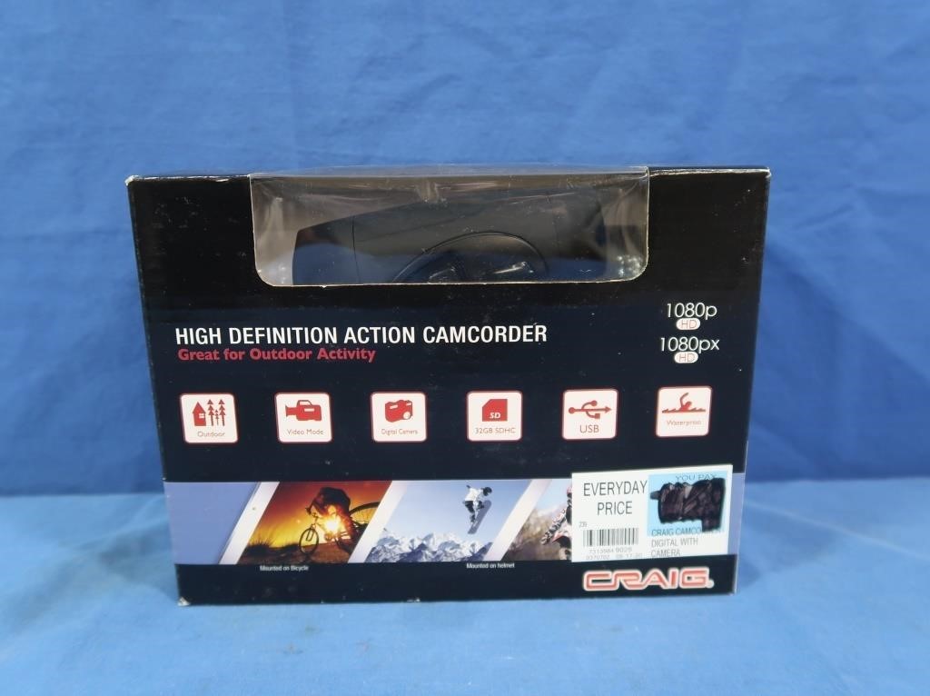NIB Craig Hi Def Action Camcorder Model CCR9024