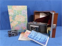Vintage Polaroid Land Camera Model J66 in Case,