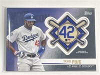 2018 Topps Patch Card JRP-YP Yasiel Puig