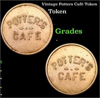Vintage Potters Café Token Grades