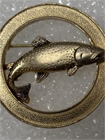 1970s Trout Pin - GP 1 3/4"