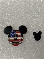 Vtg Disney Red/Wh/Blue Mickey Mouse Pin Brooch