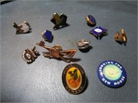 Collection of Pins Incl. 10-year Air Force, NRA