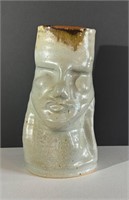 Crimmins Art Pottery "Face" Vase