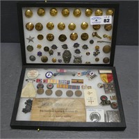 Nice Lot of Early Assorted Military Pins & Medals