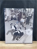Mohammed Ali Signed Photo w The Beatles COA 11x14