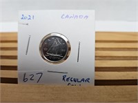 2021 REGULAR DATE DIME BOTH DATES ON COIN