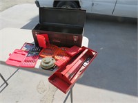 Metal Tool box with lots of contents, pick up only