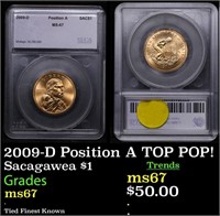 2009-D Position A Sacagawea Dollar $1 TOP POP! Gra