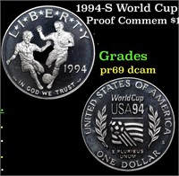 Proof 1994-S World Cup Modern Commem Dollar 1 Grad