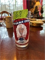 1982 Kentucky Derby souvenir glass