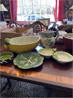 Collection of kitchen pottery items
