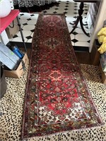 Semi-antique Asian floor carpet runner