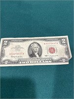 $2 Red stamp bill 1963