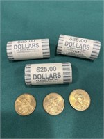2001 Sacagawea golden dollars