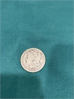 1880 US Morgan silver dollar