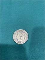 1902 US Morgan silver dollar