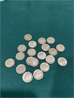 Set of 20 silver 1964 and older dimes