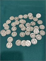 40-1940’s Washington silver quarters
