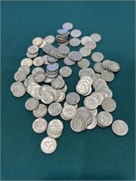 100-1950’s and 1960’s silver Roosevelt dimes