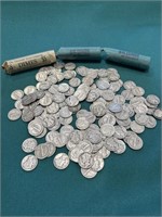 150-silver 1940's Dimes