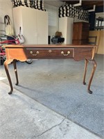 Walnut Queen Anne style hall table