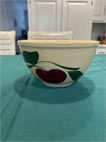 Watt pottery bowl with apple